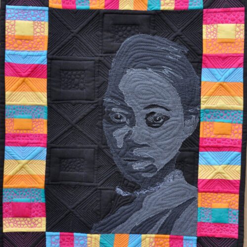 How to use layered net as a method of embellishment in art quilting